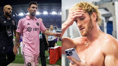 لوجان بول يتحدى ميسي في نزال ملاكمة وحارسه يتدخل بالرد