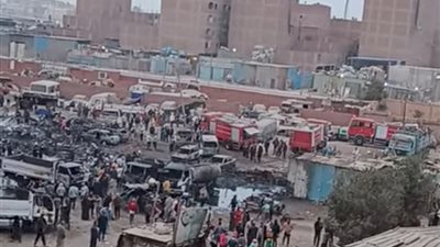 90 دقيقة من النيران.. السيطرة على حريق جراج الخصوص (صور)