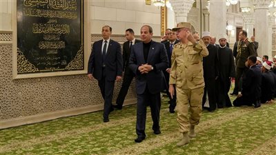 السيسي يفتتح أعمال تجديد مسجد السيدة نفيسة فجر اليوم