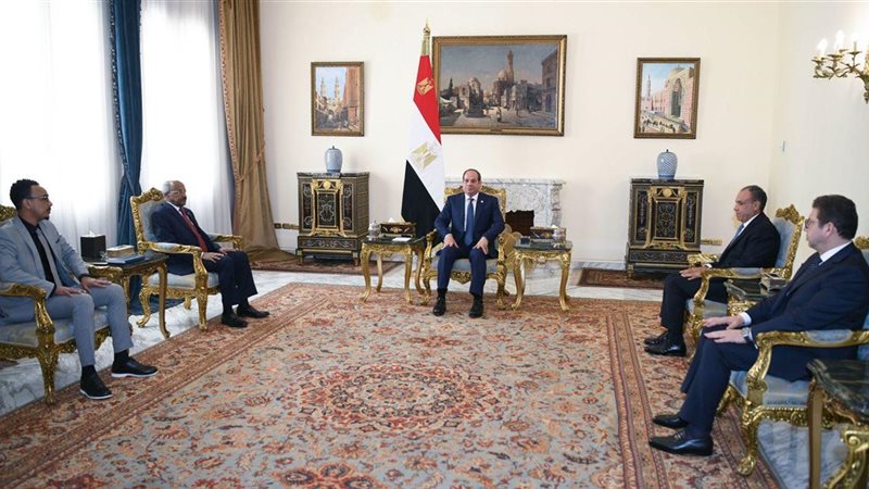 الرئيس السيسى يستقبل