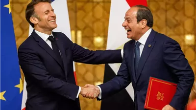 فنانو مصر عن زيارة ماكرون: رسالة قوية وصورة بألف معنى برفقة السيسي