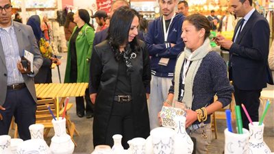 وزراء التضامن والزراعة والتنمية المحلية يفتتحون معرض ديارنا للحرف اليدوية