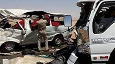 تفاصيل مصرع وإصابة 4 أشخاص في انقلاب سيارة بطريق الكريمات الصحراوي