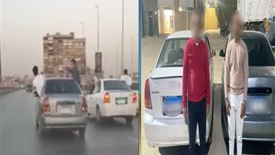 ضبط قائدي سيارتين نفذا حركات استعراضية خطرة بموكب زفاف على الطريق الدائري