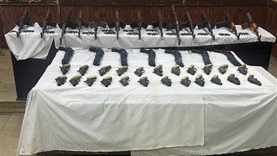 الأمن العام يداهم أوكار تجار السلاح والمخدرات في أسيوط وأسوان ودمياط