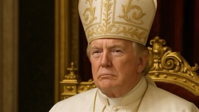 صورة مثيرة.. ترامب يرتدي زيّ بابا الفاتيكان