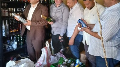 ضبط 7000 زجاجة خمر داخل محل غير مرخص في الشيخ زايد