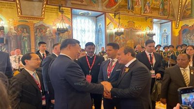 السيسي يتبادل الأحاديث مع عدد من قادة الدول في احتفالات 