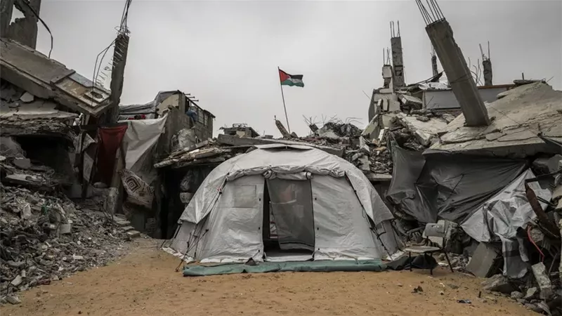 العلم الفلسطيني على