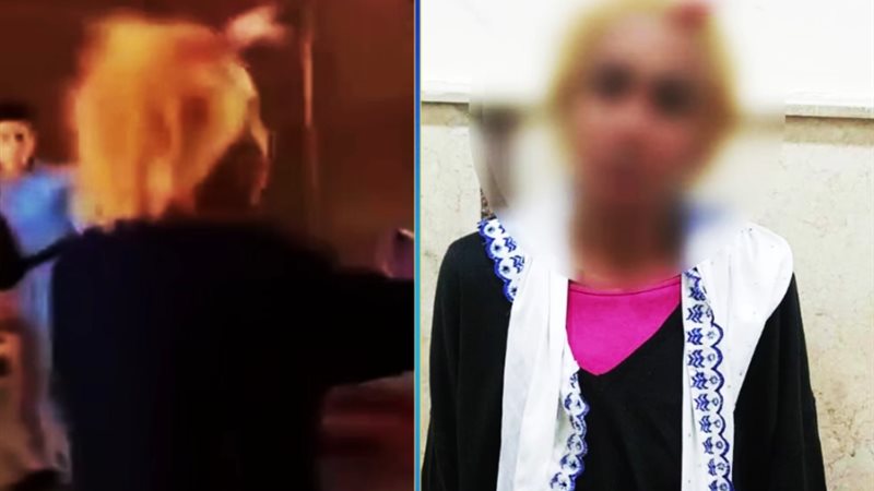ضبط بائعة إيشاربات