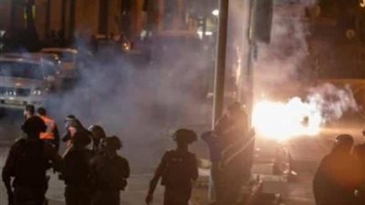 إصابات بالاختناق وحريق جراء قمع الاحتلال لفلسطينيين في سعير شمال شرقي الخليل