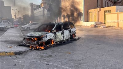 إطلاق الرصاص على المتظاهرين أمام مجلس الوزراء بالعاصمة الليبية