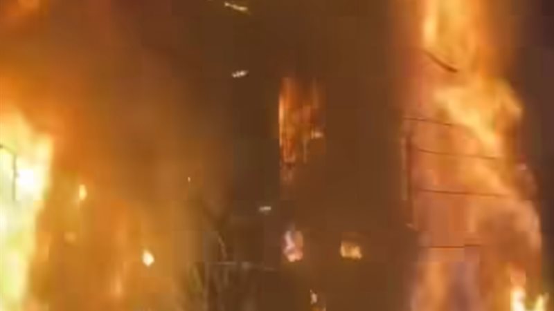 حريق ميدان سفير