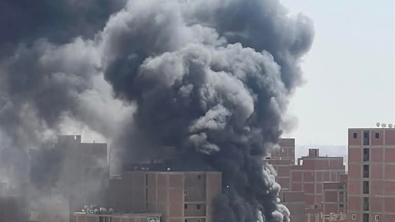 حريق مصنع بلاستيك