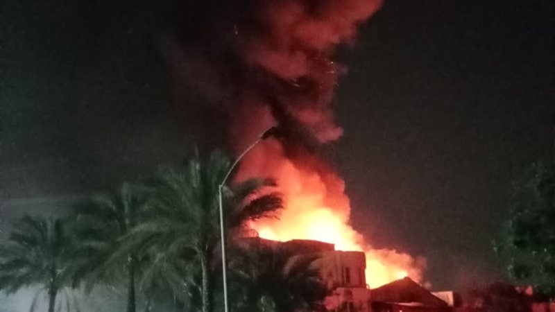 حريق مصنع العاشر