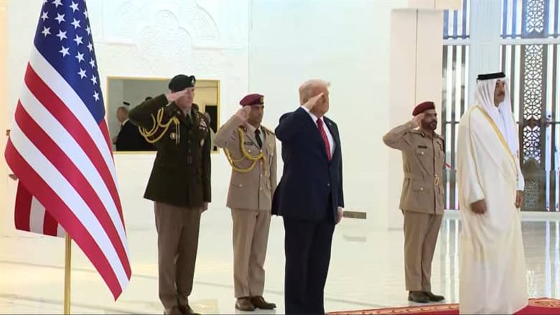 ترامب في قطر