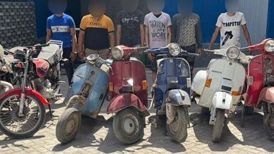 الداخلية تنجح في إعادة 11 دراجة نارية مسروقة لمالكيها بالغربية  