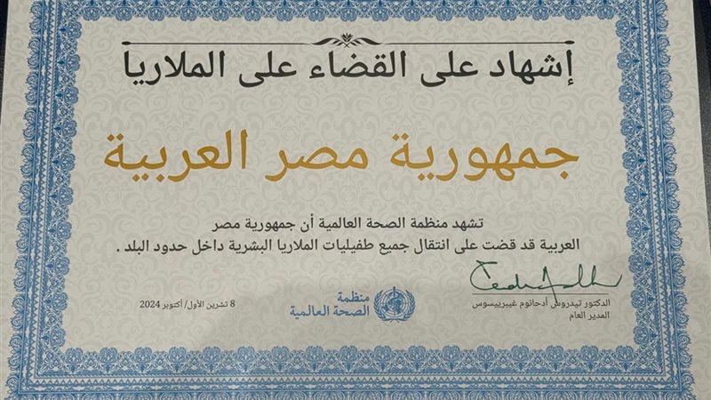 شهادة القضاء على