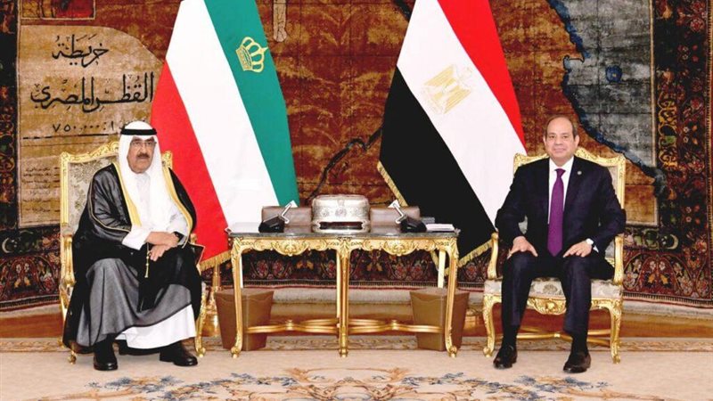 السيسي وأمير الكويت