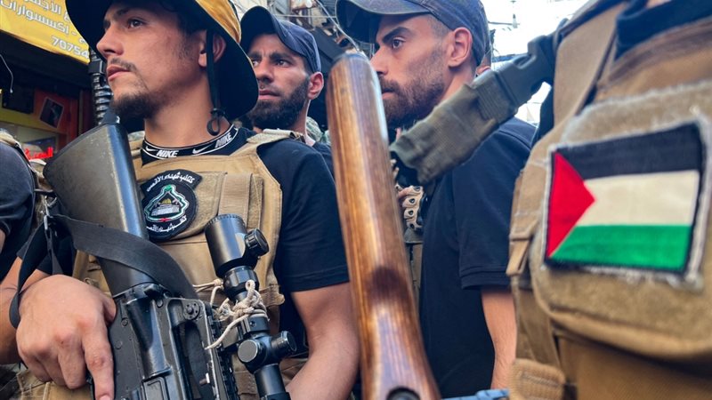 مقاتلون فلسطينيون