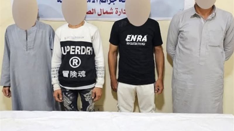 المتهمين والمضبوطات