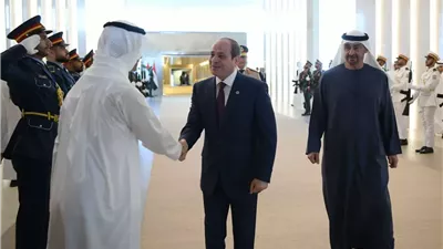 السيسي وبن زايد يناقشان سبل استعادة الأمن والاستقرار في المنطقة