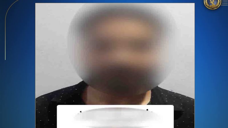 المتهم بعد ضبطه