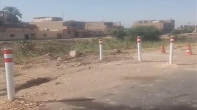 الطرق والكباري: جاري عمليات الصيانة العاجلة لمدخل طريق أرمنت الواحات