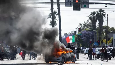 احتجاجات لوس أنجلوس.. اتهامات بالتنظيم والتمويل وردود فعل ساخرة من المصريين (فيديو)