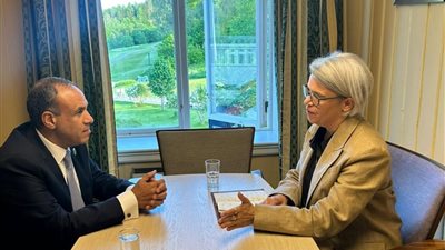 وزير الخارجية يلتقي بمبعوثة الاتحاد الأوروبي للقرن الأفريقي