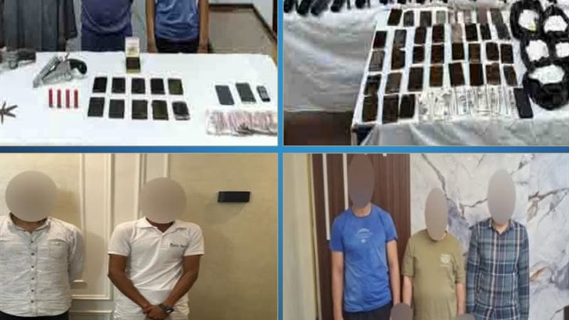 المتهمين والمضبوطات