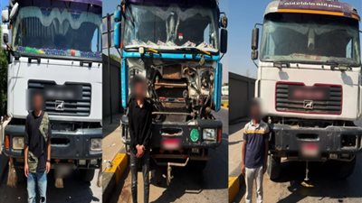 بعد فيديو سباق السرعة .. الداخلية تضبط قائدي سيارات نقل ثقيل أثارت الذعر في أكتوبر