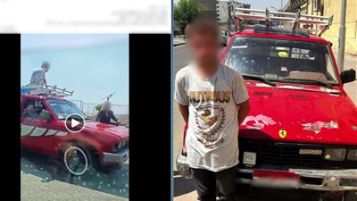 ضبط سائق سار عكس الاتجاه وطمس لوحة سيارته للهروب من التصوير في الخليفة