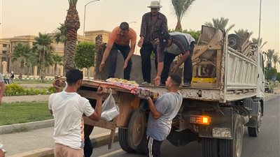 حملات مكثفة في الشيخ زايد لضبط المخالفات والحفاظ على المظهر الحضاري