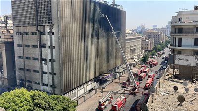 النيابة تعاين سنترال رمسيس من الداخل وتنتدب لجانًا فنية لفحص آثار الحريق