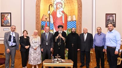 رئيس البنك الزراعي يلتقي البابا تواضروس الثاني لتعزيز التعاون والتوسع في تمويل مشروعات الأديرة