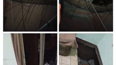 انهيار جزئي بعقار في العمرانية.. وإخلاء السكان دون إصابات