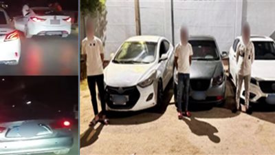 استعراض زفاف تحول لمخالفة مرورية.. الأمن يضبط 3 أشخاص عطلوا حركة السير في بني سويف