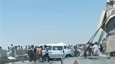 ارتفاع عدد ضحايا حادث الطريق الإقليمي بالمنوفية لـ9 وفيات و11 مصابًا