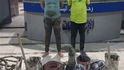 القبض على عاملين أثناء تنقيبهما عن الآثار داخل عقار سكني في البساتين