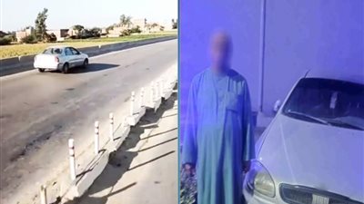  الداخلية تضبط قائد سيارة خالف المرور وسار عكس الاتجاه على الطريق الإقليمي بالمنوفية