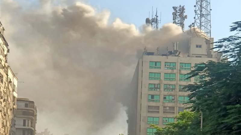 حريق سنترال رمسيس