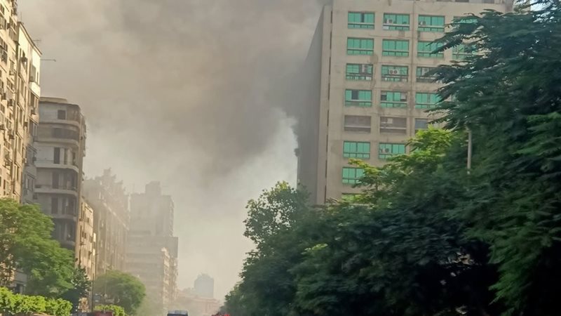 حريق سنترال رمسيس