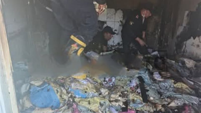 حريق مستشفي قنا العام