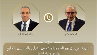 وزير الخارجية ورئيس الوزراء اللبناني يبحثان العلاقات الثنائية وتطورات الأوضاع فى لبنان