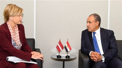 وزير الخارجية يبحث مع نظيرته اللاتفية تطورات القضية الفلسطينية والأزمة الأوكرانية