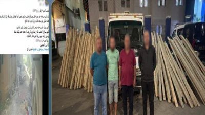 ضبط 3 متهمين بسرقة حمولة أخشاب بناء بدمياط واسترداد المسروقات