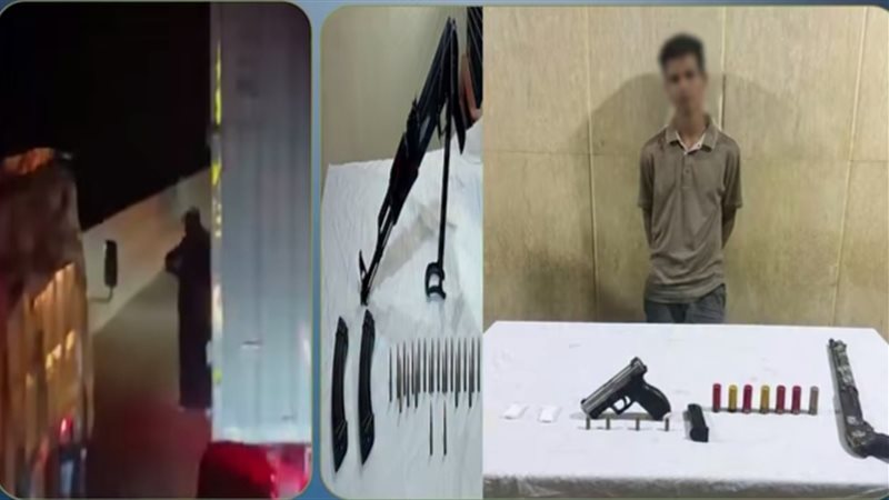 المتهم والمضبوطات 