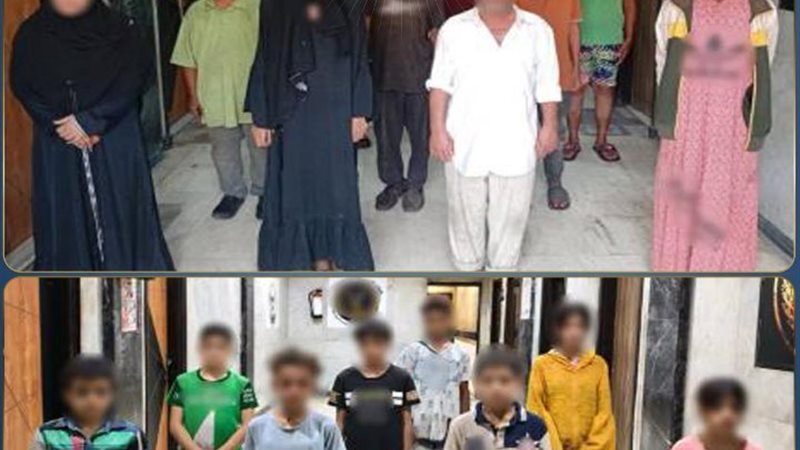 المتهمين والأطفال