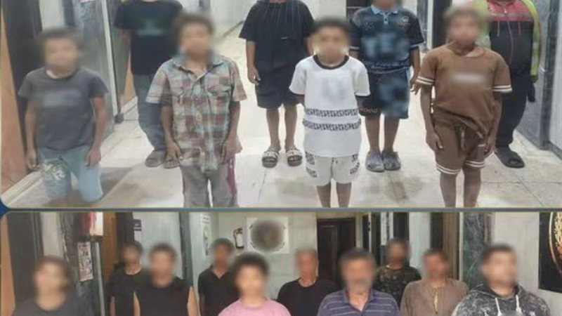 المتهمين والأطفال